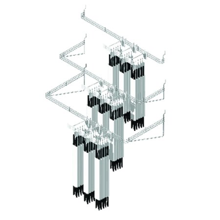 SOUTHERN IMPERIAL 1.25 in. H X 16 in. W Silver Organizer Rack ROR-18-5